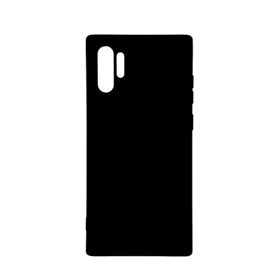 Накладка (з мікрофіброю) Aspor Silicone Full для Samsung Note 10 Pro/Note 10 Plus- чорний