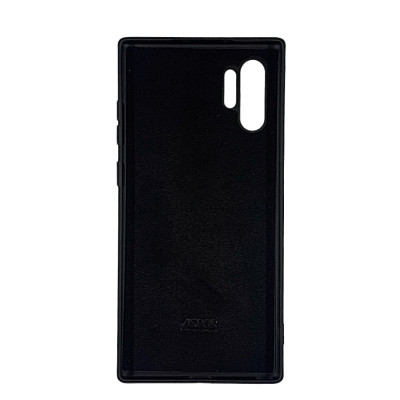 Накладка (з мікрофіброю) Aspor Silicone Full для Samsung Note 10 Pro/Note 10 Plus- чорний