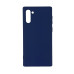 Накладка (з мікрофіброю) Aspor Silicone Full для Samsung Note 10- синій