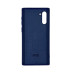 Накладка (з мікрофіброю) Aspor Silicone Full для Samsung Note 10- синій