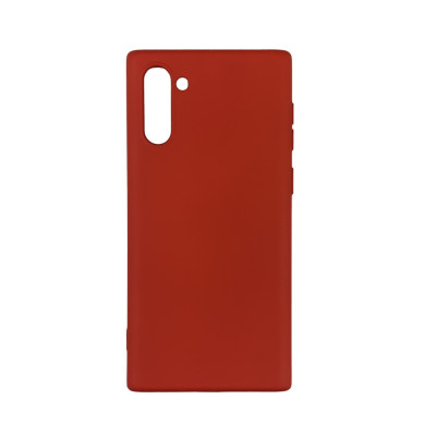 Накладка (з мікрофіброю) Aspor Silicone Full для Samsung Note 10- червоний