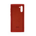Накладка (з мікрофіброю) Aspor Silicone Full для Samsung Note 10- червоний