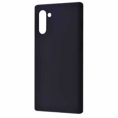 Накладка (з мікрофіброю) Aspor Silicone Full для Samsung Note 10- чорний
