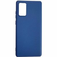Накладка (з мікрофіброю) Aspor Silicone Full для Samsung Note 20 Ultra- синій