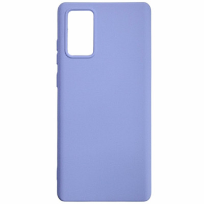 Накладка (з мікрофіброю) Aspor Silicone Full для Samsung Note 20 Ultra- фіолетовий