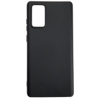 Накладка (з мікрофіброю) Aspor Silicone Full для Samsung Note 20 Ultra- чорний