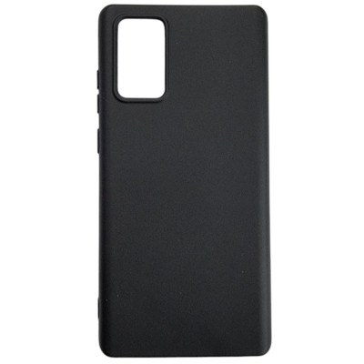 Накладка (з мікрофіброю) Aspor Silicone Full для Samsung Note 20 Ultra- чорний