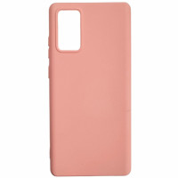 Накладка (з мікрофіброю) Aspor Silicone Full для Samsung Note 20- рожевий
