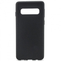 Накладка (з мікрофіброю) Aspor Silicone Full для Samsung S10E/G970- чорний