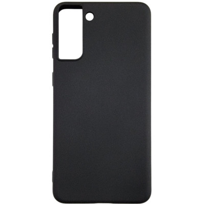 Накладка (з мікрофіброю) Aspor Silicone Full для Samsung S21 Plus- чорний