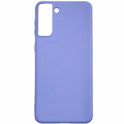 Накладка (з мікрофіброю) Aspor Silicone Full для Samsung S21- фіолетовий