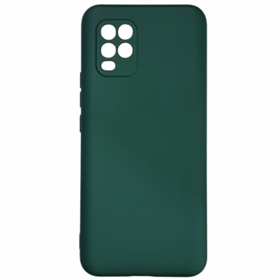 Накладка (з мікрофіброю) Aspor Silicone Full для Xiaomi Mi 10 Lite- зелений
