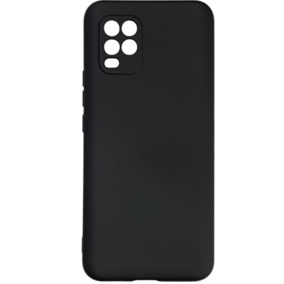 Накладка (з мікрофіброю) Aspor Silicone Full для Xiaomi Mi 10 Lite- чорний
