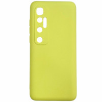 Накладка (з мікрофіброю) Aspor Silicone Full для Xiaomi Mi 10 Ultra- жовтий