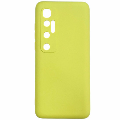 Накладка (з мікрофіброю) Aspor Silicone Full для Xiaomi Mi 10 Ultra- жовтий