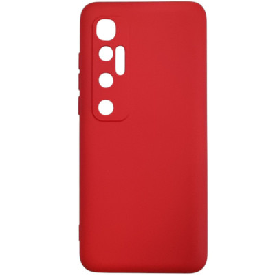 Накладка (з мікрофіброю) Aspor Silicone Full для Xiaomi Mi 10 Ultra- червоний