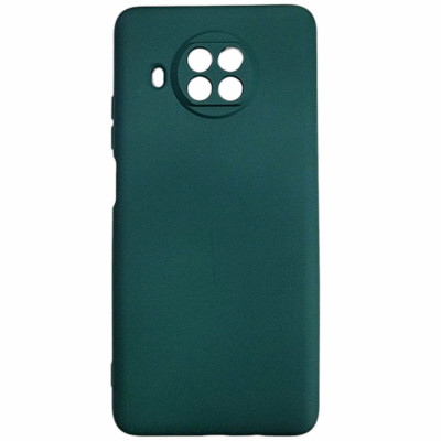 Накладка (з мікрофіброю) Aspor Silicone Full для Xiaomi Mi 10T Lite- зелений