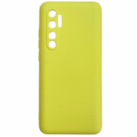 Накладка (з мікрофіброю) Aspor Silicone Full для Xiaomi Mi Note 10 Lite- жовтий