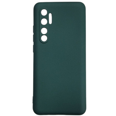 Накладка (з мікрофіброю) Aspor Silicone Full для Xiaomi Mi Note 10 Lite- зелений