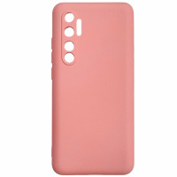 Накладка (з мікрофіброю) Aspor Silicone Full для Xiaomi Mi Note 10 Lite- рожевий
