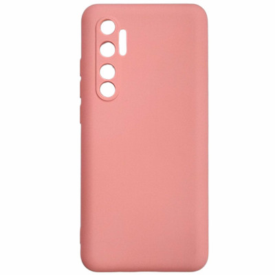 Накладка (з мікрофіброю) Aspor Silicone Full для Xiaomi Mi Note 10 Lite- рожевий