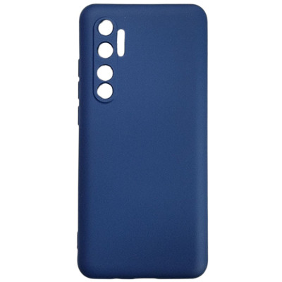 Накладка (з мікрофіброю) Aspor Silicone Full для Xiaomi Mi Note 10 Lite- синій