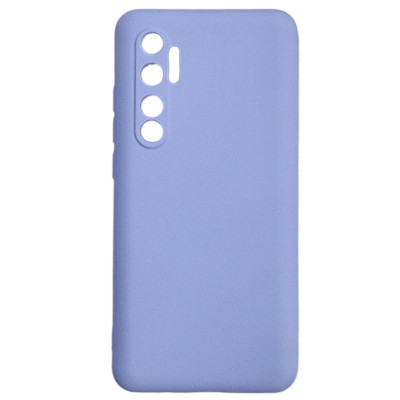 Накладка (з мікрофіброю) Aspor Silicone Full для Xiaomi Mi Note 10 Lite- фіолетовий
