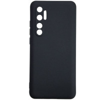Накладка (з мікрофіброю) Aspor Silicone Full для Xiaomi Mi Note 10 Lite- чорний