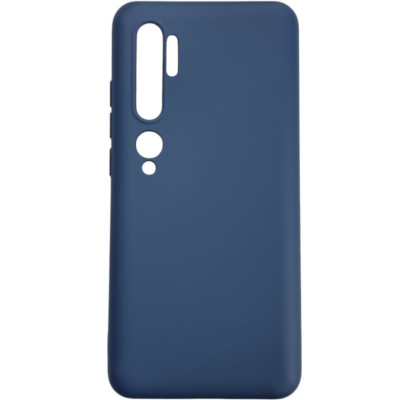 Накладка (з мікрофіброю) Aspor Silicone Full для Xiaomi Mi Note 10 Pro/Mi Note 10- синій