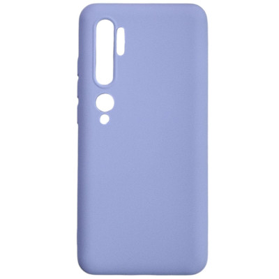 Накладка (з мікрофіброю) Aspor Silicone Full для Xiaomi Mi Note 10 Pro/Mi Note 10- фіолетовий