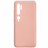 Накладка (з мікрофіброю) Aspor Silicone Full для Xiaomi Mi Note 10/Mi Note 10 Pro- рожевий
