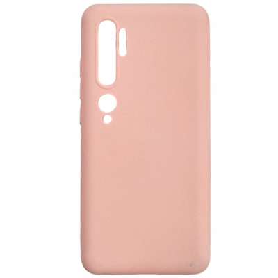 Накладка (з мікрофіброю) Aspor Silicone Full для Xiaomi Mi Note 10/Mi Note 10 Pro- рожевий