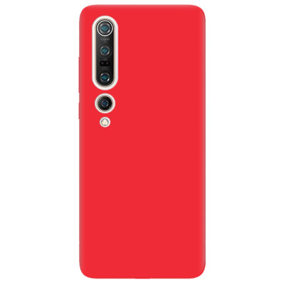 Накладка (з мікрофіброю) Aspor Silicone Full для Xiaomi Mi Note 10/Mi Note 10 Pro- червоний