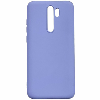 Накладка (з мікрофіброю) Aspor Silicone Full для Xiaomi Redmi Note 8 Pro- фіолетовий