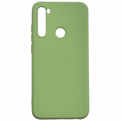 Накладка (з мікрофіброю) Aspor Silicone Full для Xiaomi Redmi Note 8- салатовий