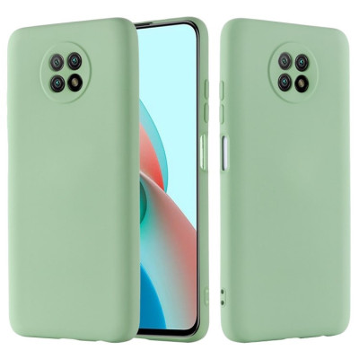 Накладка (з мікрофіброю) Aspor Silicone Full для Xiaomi Redmi Note 9T- зелений