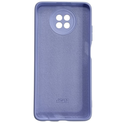 Накладка (з мікрофіброю) Aspor Silicone Full для Xiaomi Redmi Note 9T- фіолетовий