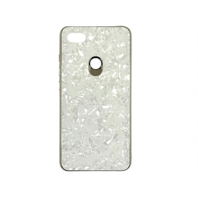 Накладка Marble Glass для Huawei Honor Play- білий Накладка Marble Glass для Huawei Honor Play- білий