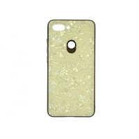 Накладка Marble Glass для Huawei Honor Play- золотий Накладка Marble Glass для Huawei Honor Play- золотий