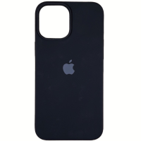 Накладка (з мікрофіброю) Silk Original Full Cover для iPhone 12 Pro Max 6.7`- чорний