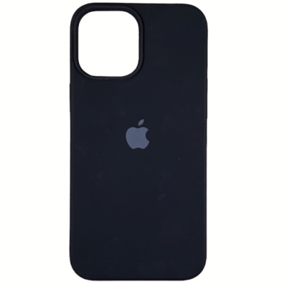 Накладка (з мікрофіброю) Silk Original Full Cover для iPhone 12 Pro Max 6.7`- чорний