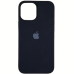 Накладка (з мікрофіброю) Silk Original Full Cover для iPhone 12 Pro Max 6.7`- чорний