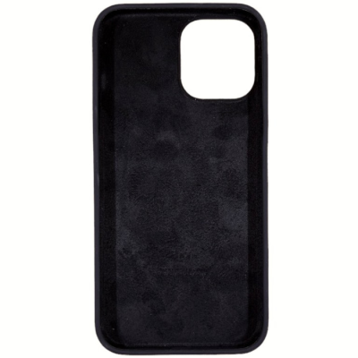 Накладка (з мікрофіброю) Silk Original Full Cover для iPhone 12 Pro Max 6.7`- чорний