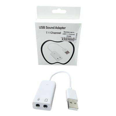 Зовнішня звукова карта USB 7.1 Channel Audio 3D Sound Card PD560 Зовнішня звукова карта USB 7.1 Channel Audio 3D Sound Card PD560