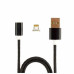 USB кабель Aspor AM-101 Lightning magnetic- чорний