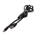 USB кабель Aspor A75 глянсовий Lightning (2A/1.2м)- чорний