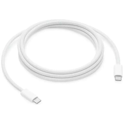 USB-C кабель Apple Type-C to Type-C 240W (MU2G3FE/A2794) 2м- білий USB-C кабель Apple Type-C to Type-C 240W (MU2G3FE/A2794) 2м- білий