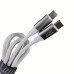 USB-C кабель Profit QY-42 Type-C to Type-C 1m- білий