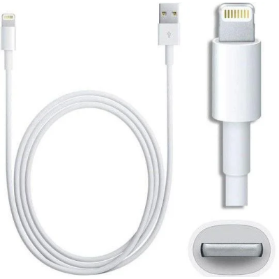 USB кабель Apple Lightning 1м в оріг упаковці- білий
