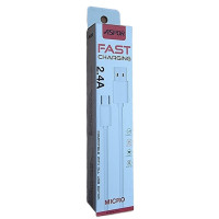 USB кабель Aspor A103 Micro Econom пак 2.1A/1.2м- білий USB кабель Aspor A103 Micro Econom пак 2.1A/1.2м- білий